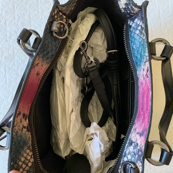 Coach Crosby Mini Carryall Python Leather Purse - Picture 3 of 6